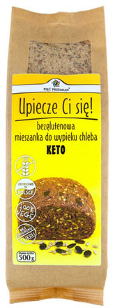 Eine Mischung zum Backen von glutenfreiem Keto-Brot 500 g FÜNF ÄNDERUNGEN - Biolaboratorium